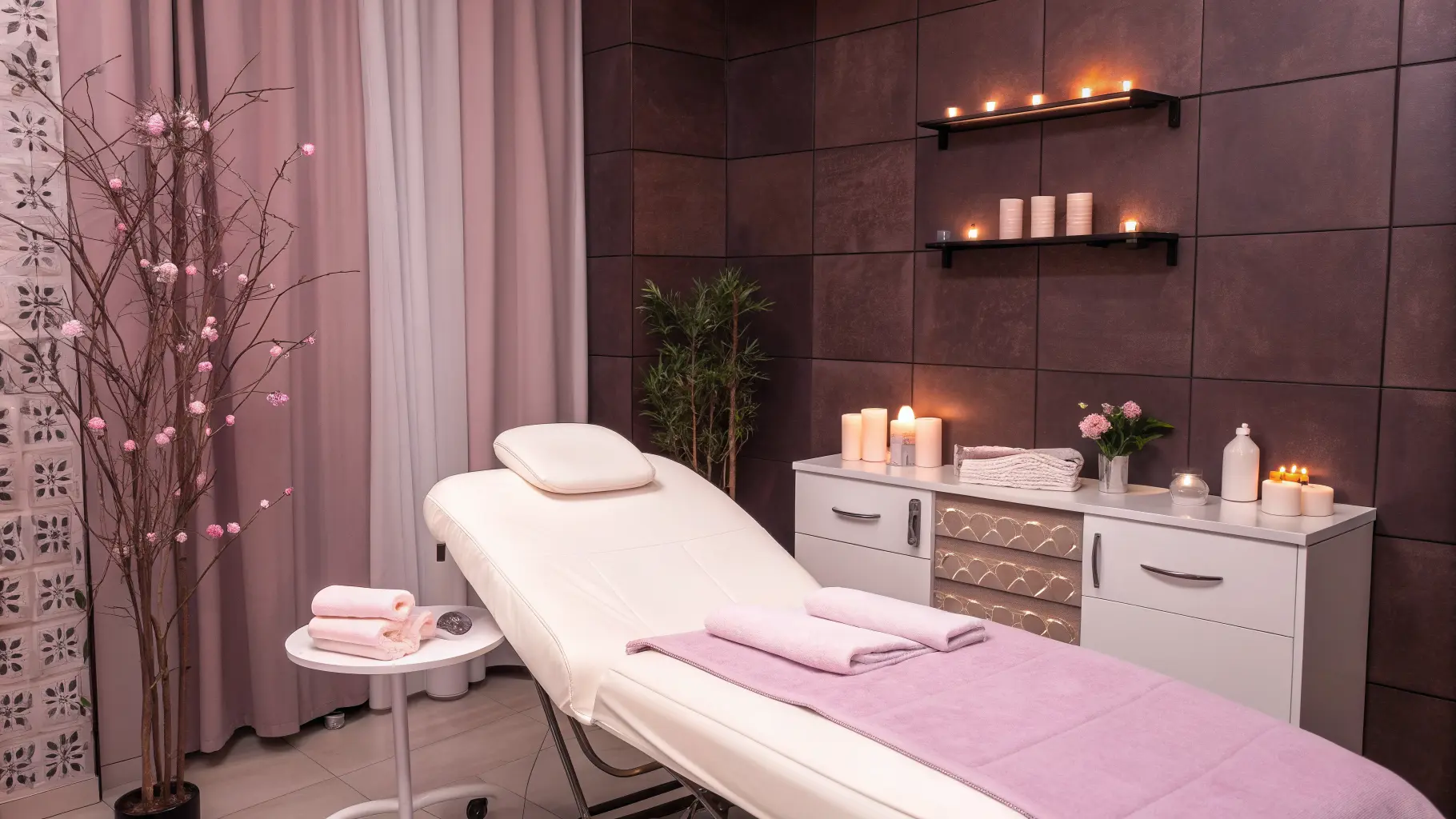 Interno elegante del centro estetico Sara Coco Beauty
